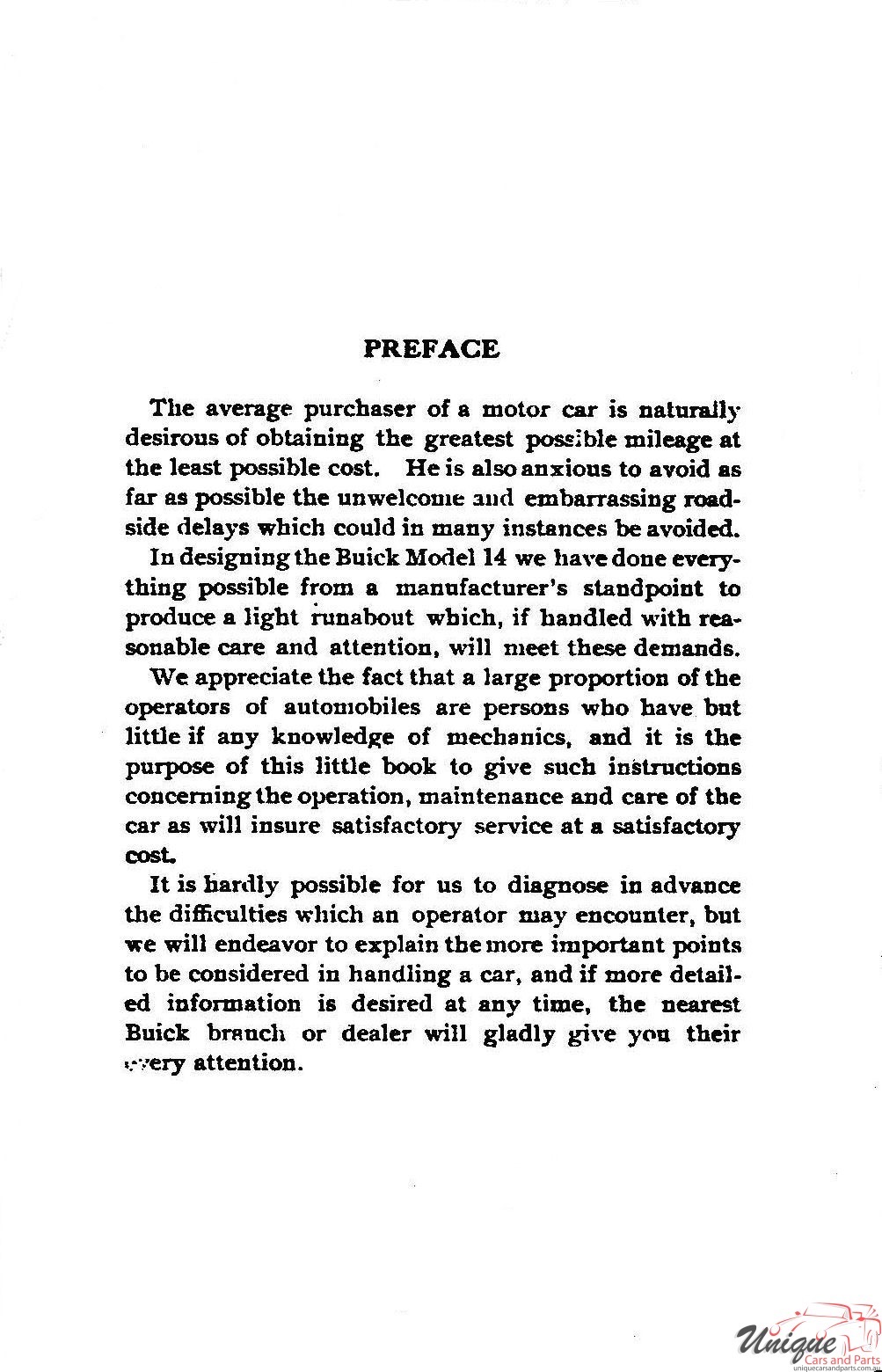 1910 Buick Model 14 Operating Instructions Page 7